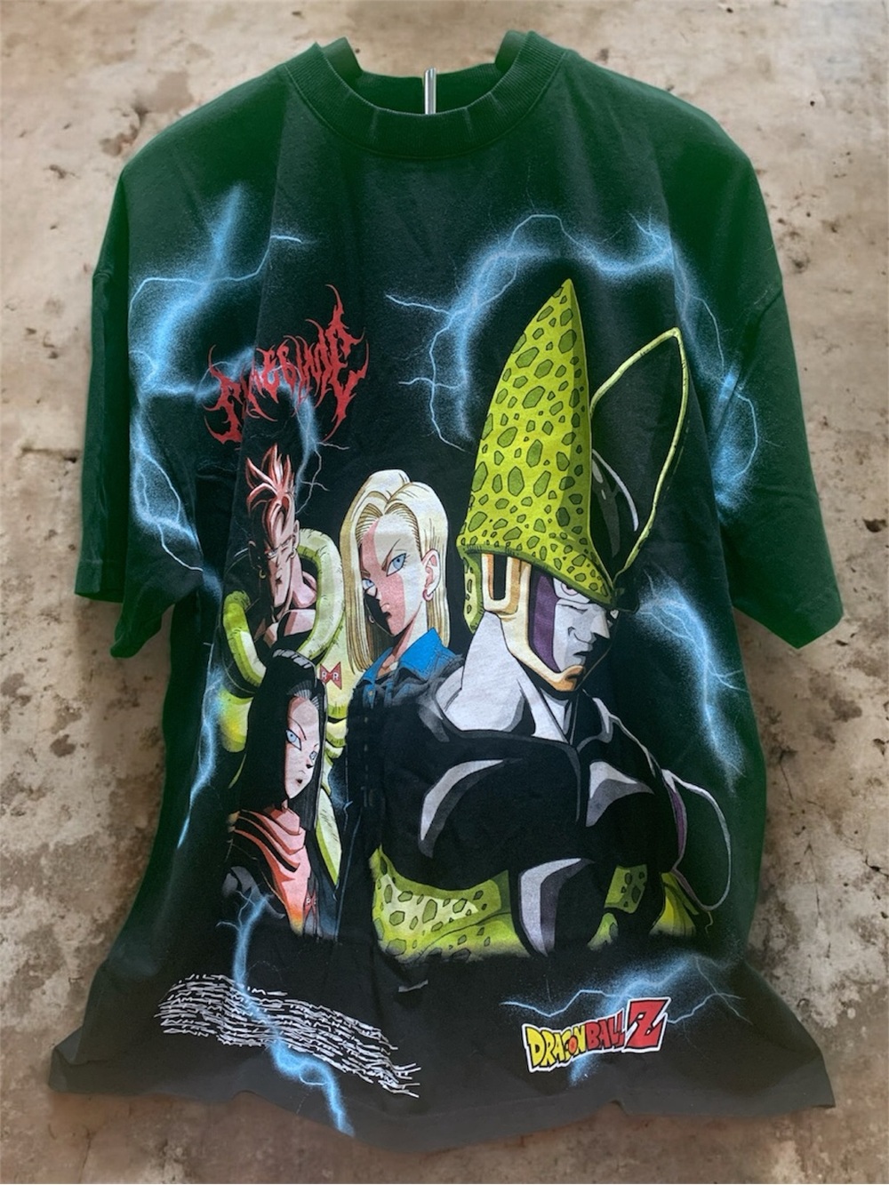 Civil Regime Dragon Ball Z Green Graphic T‑Shirt Size Large OS